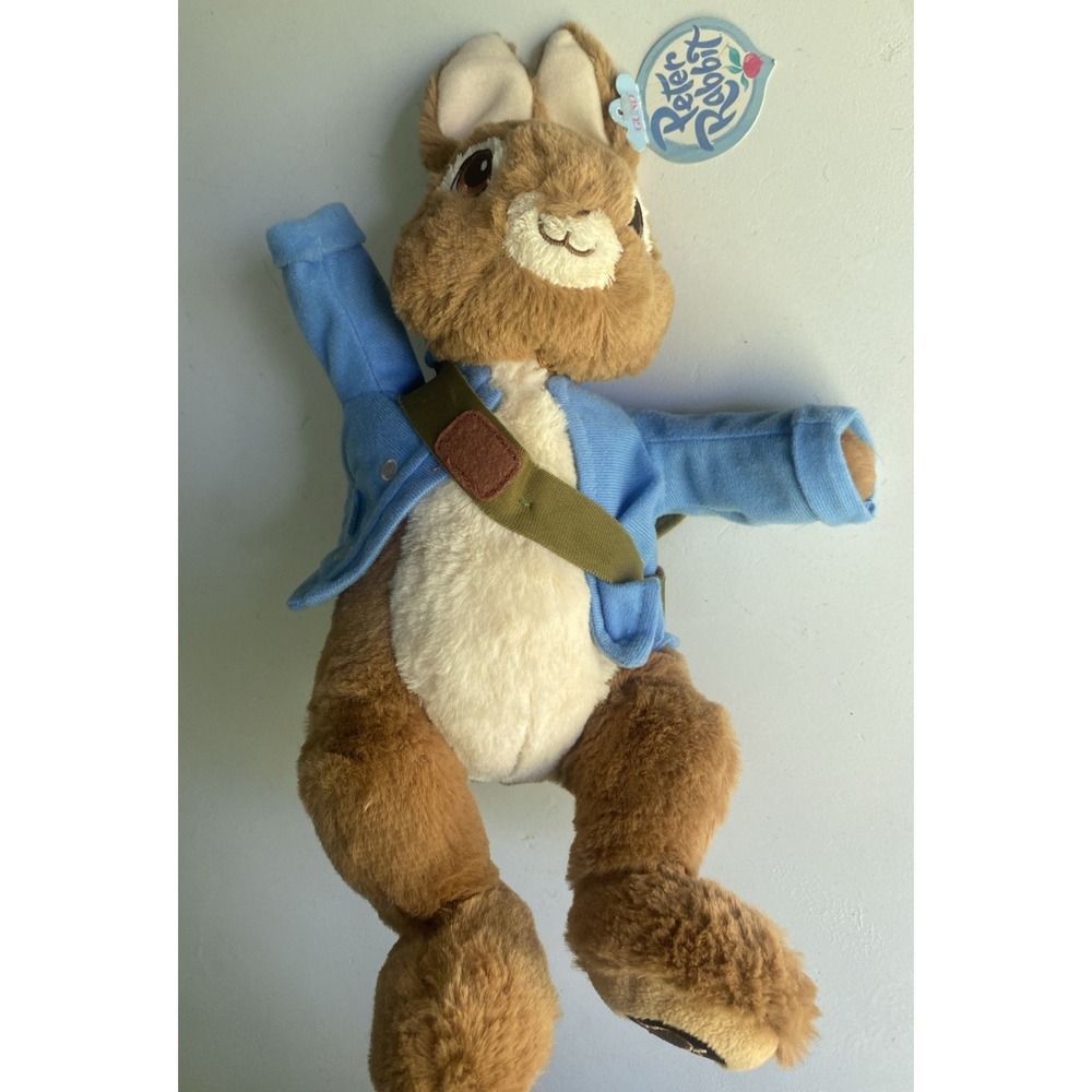 Peter Rabbit Gund Nickelodeon Bunny Blue Jacket Backpack Plush